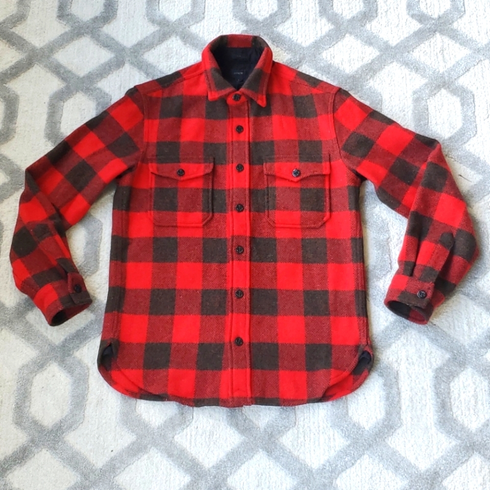 J. Crew Plaid Shacket slim fit